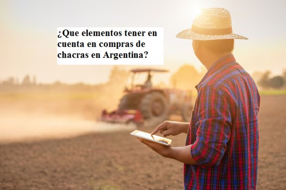 ¿Que elementos tener en cuenta en venta de chacras en Argentina?
