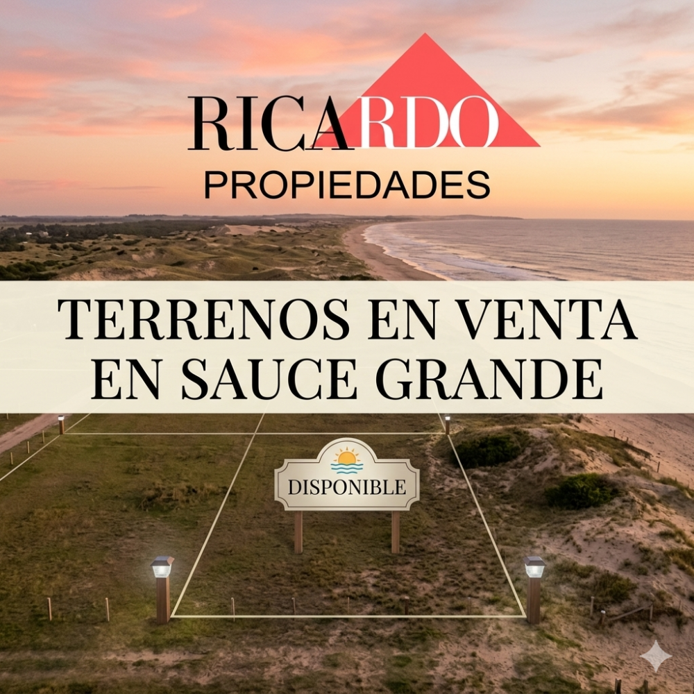 Terreno en venta en el Balneario Sauce grande en Monte hermoso 