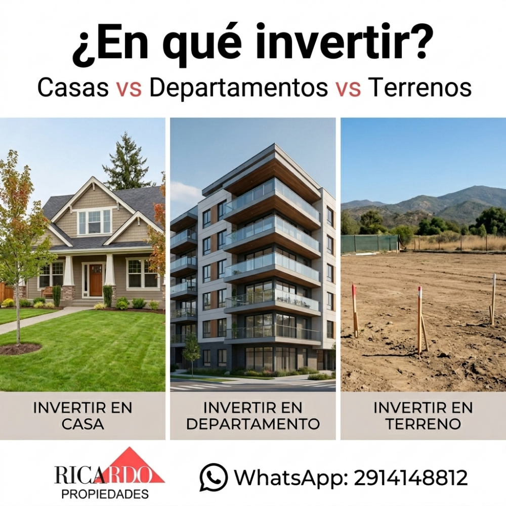 Departamentos, casas y terrenos 