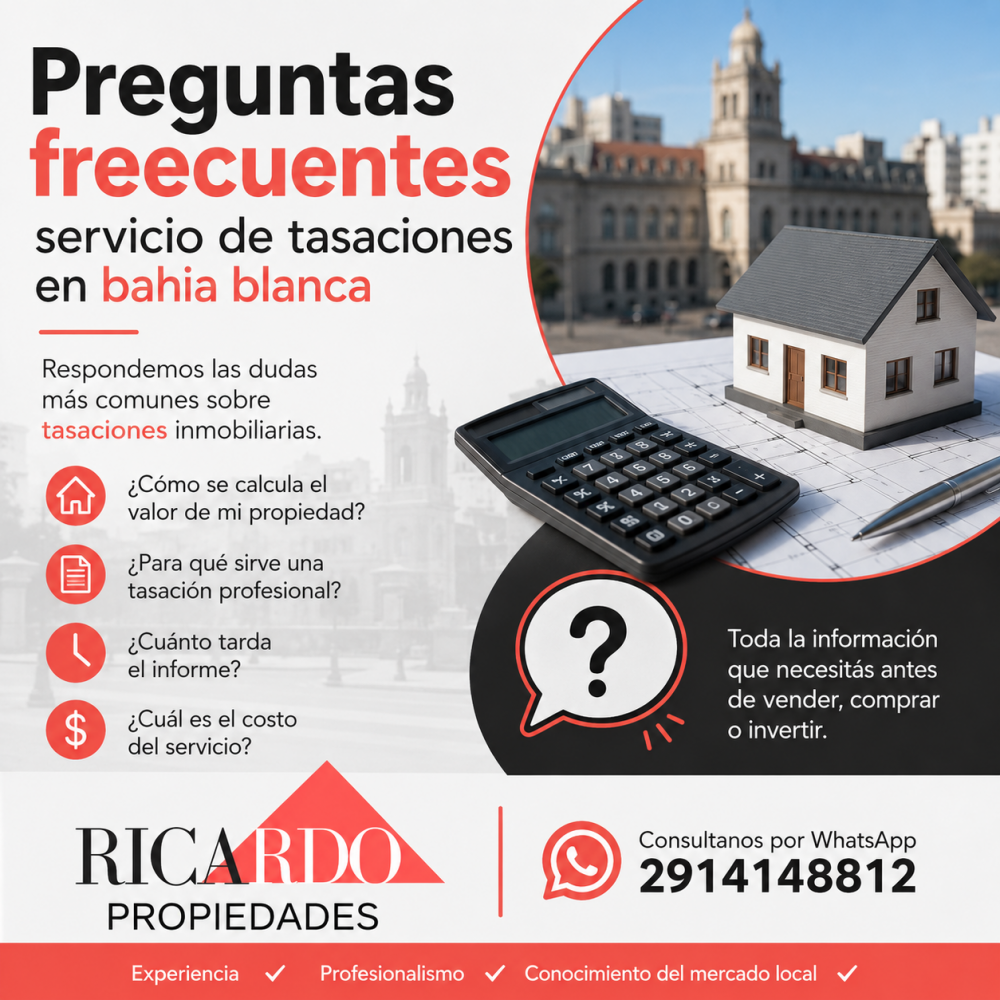 Servicios de Tasaciones en Bahia Blanca 