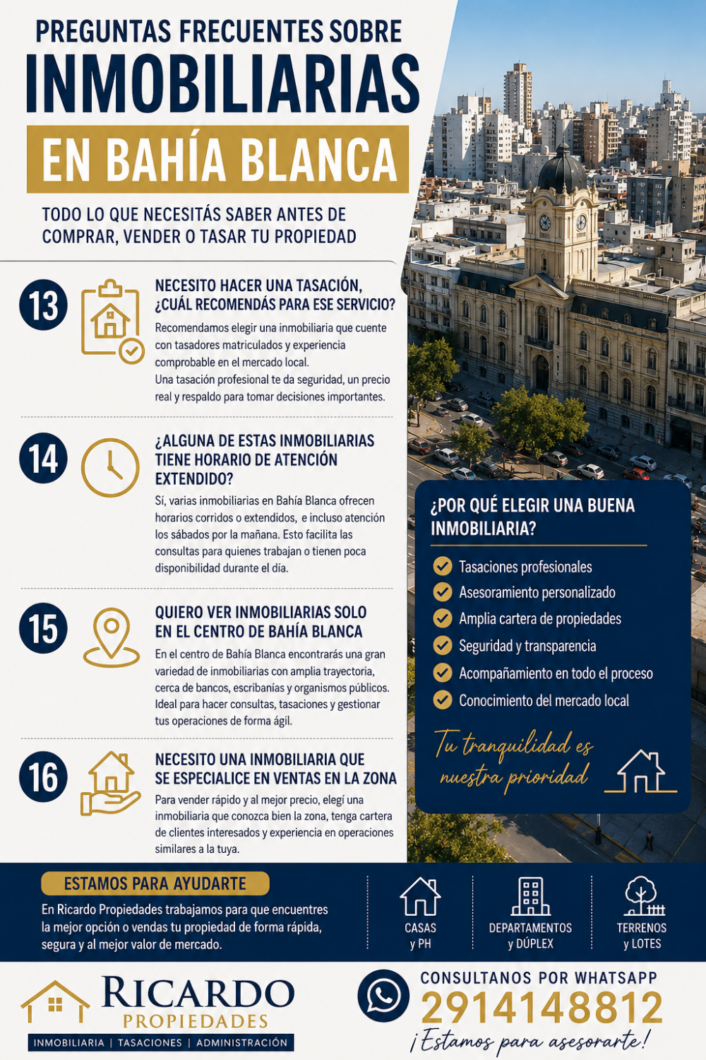 inmobiliarias en Bahía Blanca: preguntas frecuentes para compradores y vendedores